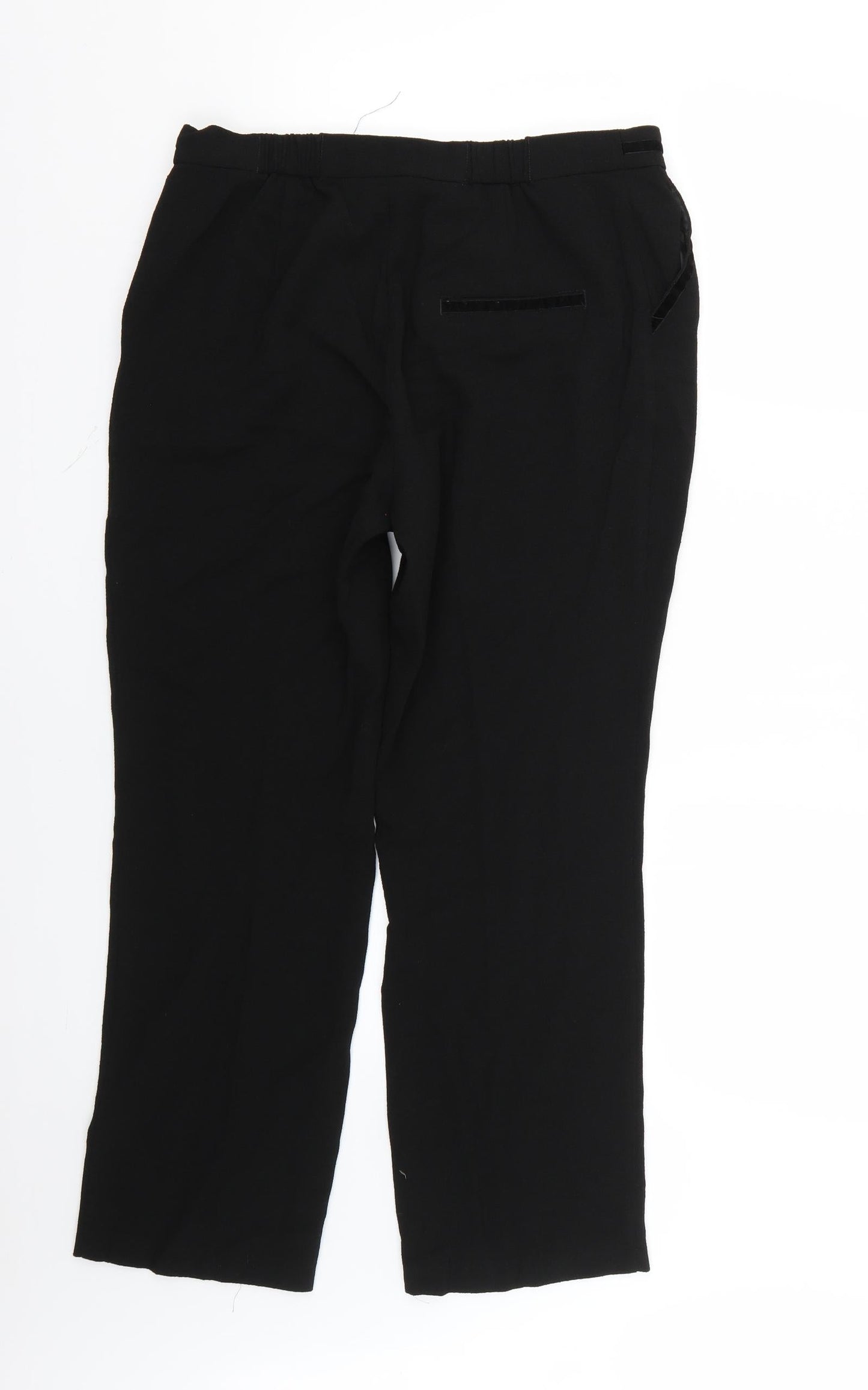 Marks and Spencer Womens Black   Trousers  Size 12 L25 in