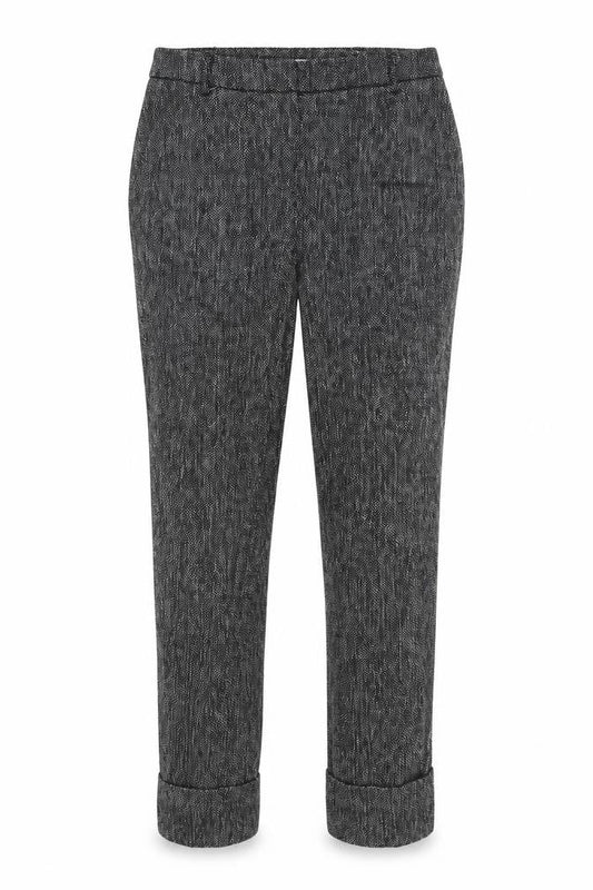 TU Womens Grey Argyle/Diamond  Trousers  Size 8 L24 in