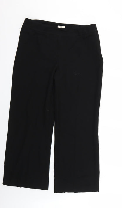 Country Casuals Womens Black Trousers Size 14 L27 in