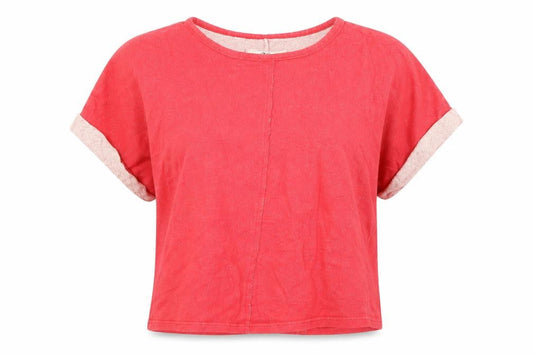 jsfn Womens Pink   Basic T-Shirt Size 10