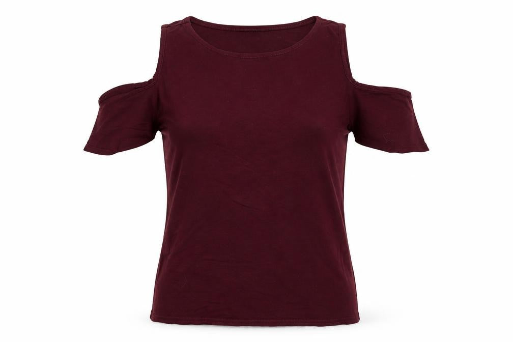 Boohoo Womens Purple   Basic Blouse Size 6