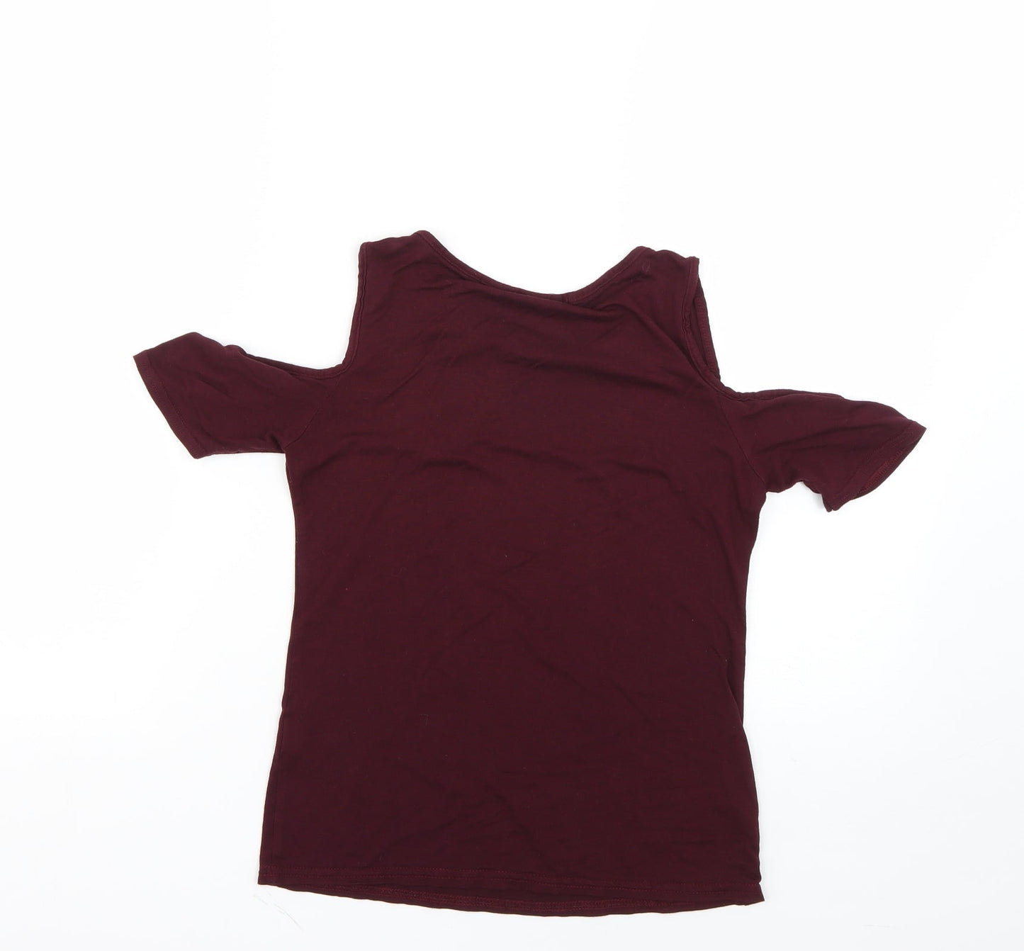 Boohoo Womens Purple   Basic Blouse Size 6