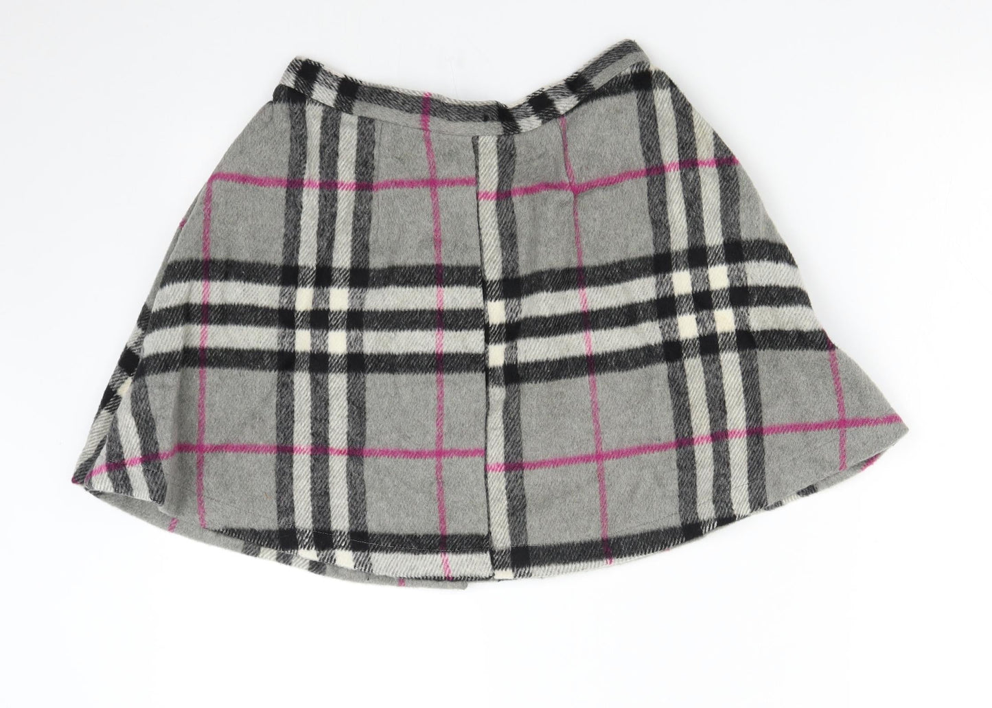 ikandi Womens Grey Check  Mini Skirt Size 10