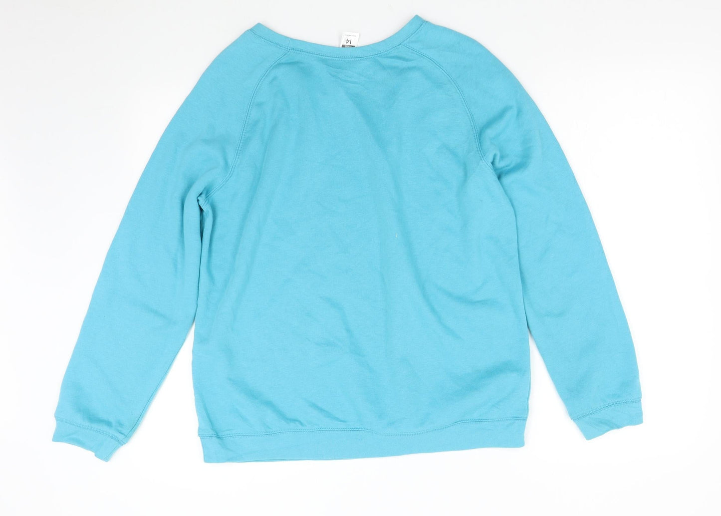 Active & Co Womens Blue   Pullover Sweatshirt Size 14