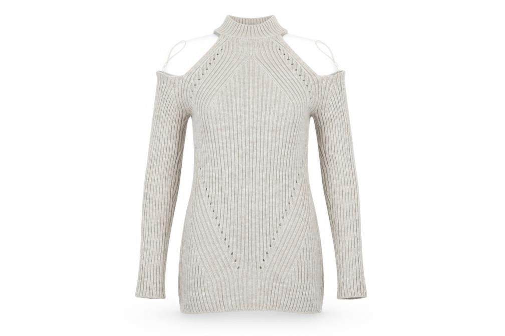 Select Womens Beige  Knit Pullover Jumper Size 8
