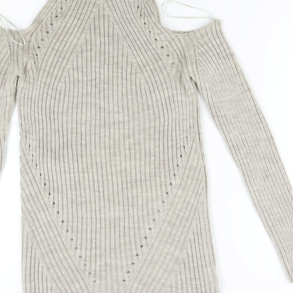 Select Womens Beige  Knit Pullover Jumper Size 8