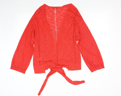 Next Womens Red  Knit Cardigan Jumper Size S