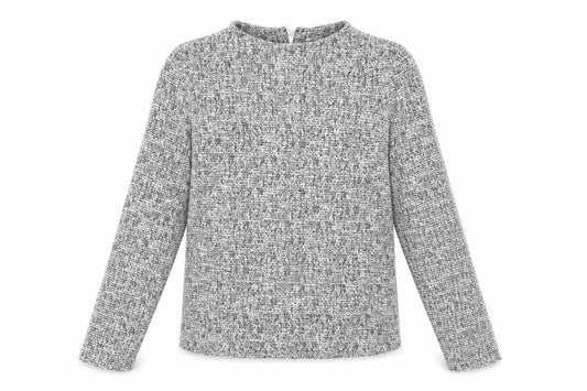 Marks & Spencer Womens Black Herringbone  Pullover Jumper Size 10
