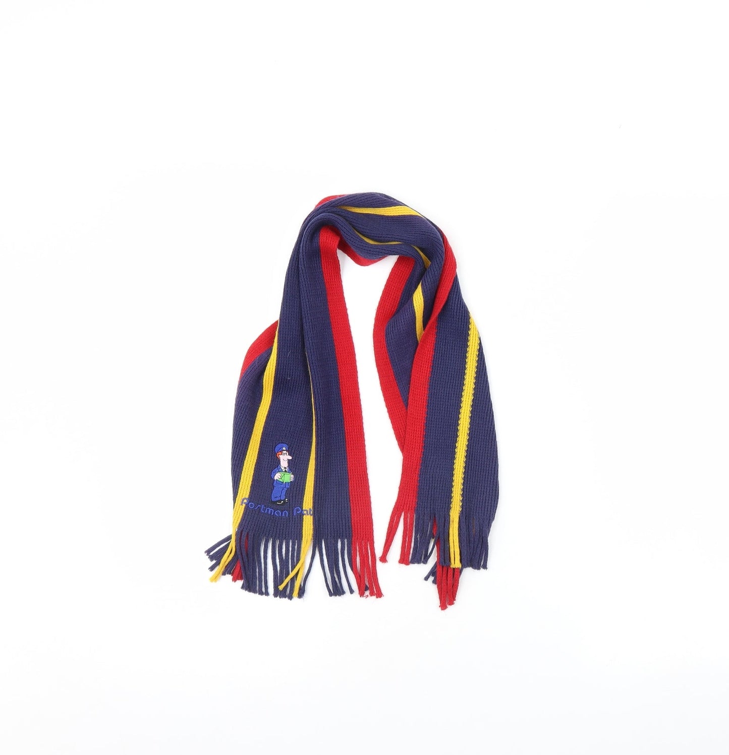 Mothercare Boys Blue Striped  Scarf  One Size  - Postman pat. Size 5-7 years