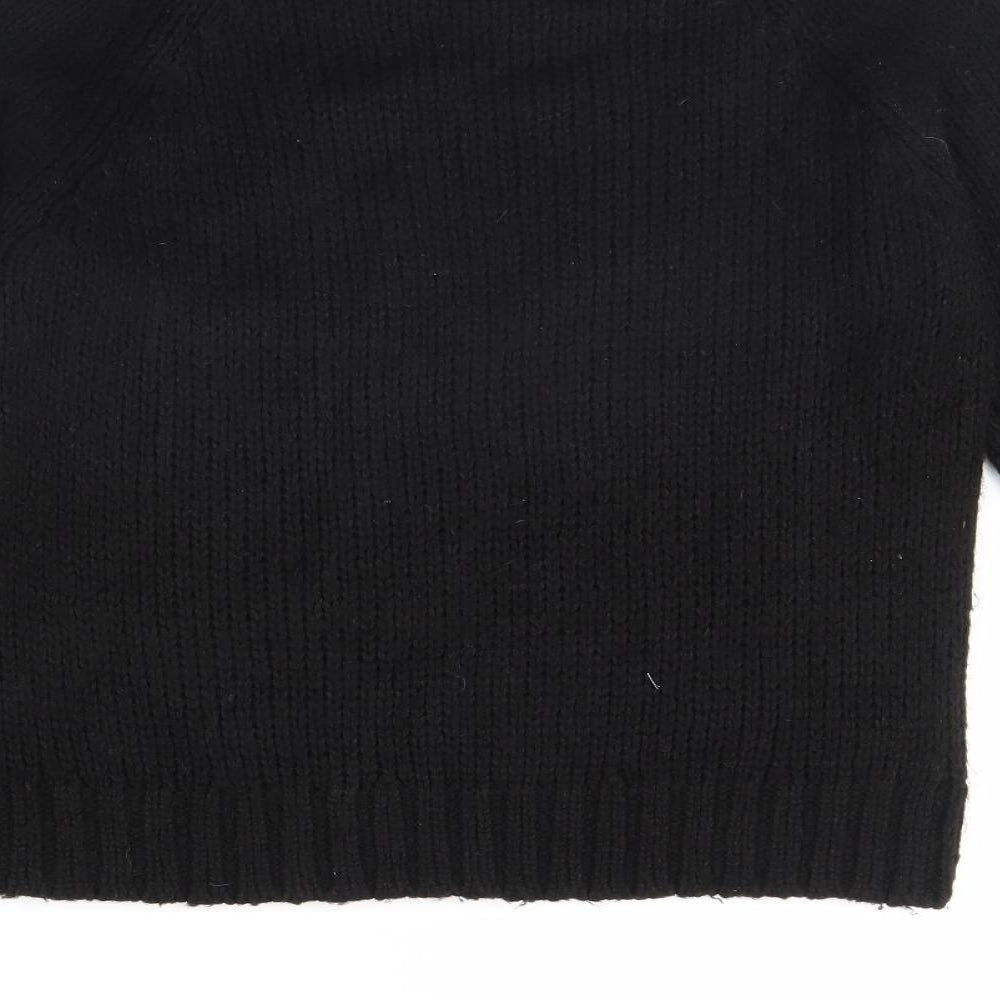 Papaya Womens Black   Pullover Jumper Size M