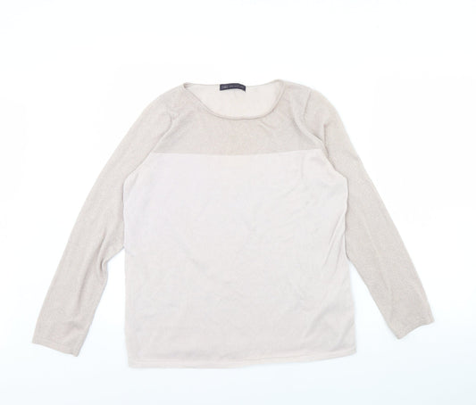 M&s Womens Pink   Pullover Jumper Size 16