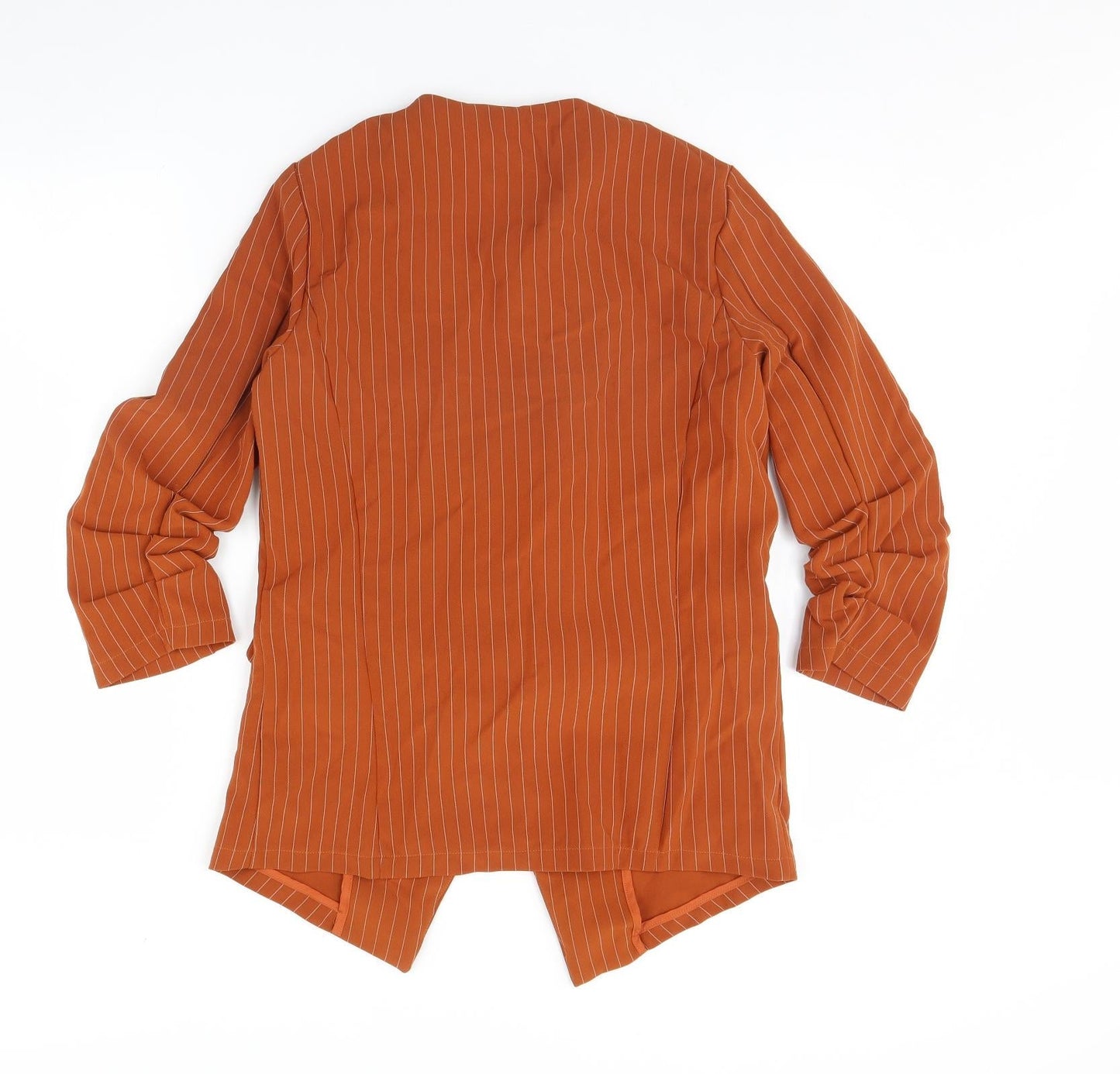 Villa Womens Brown Striped  Jacket  Size S