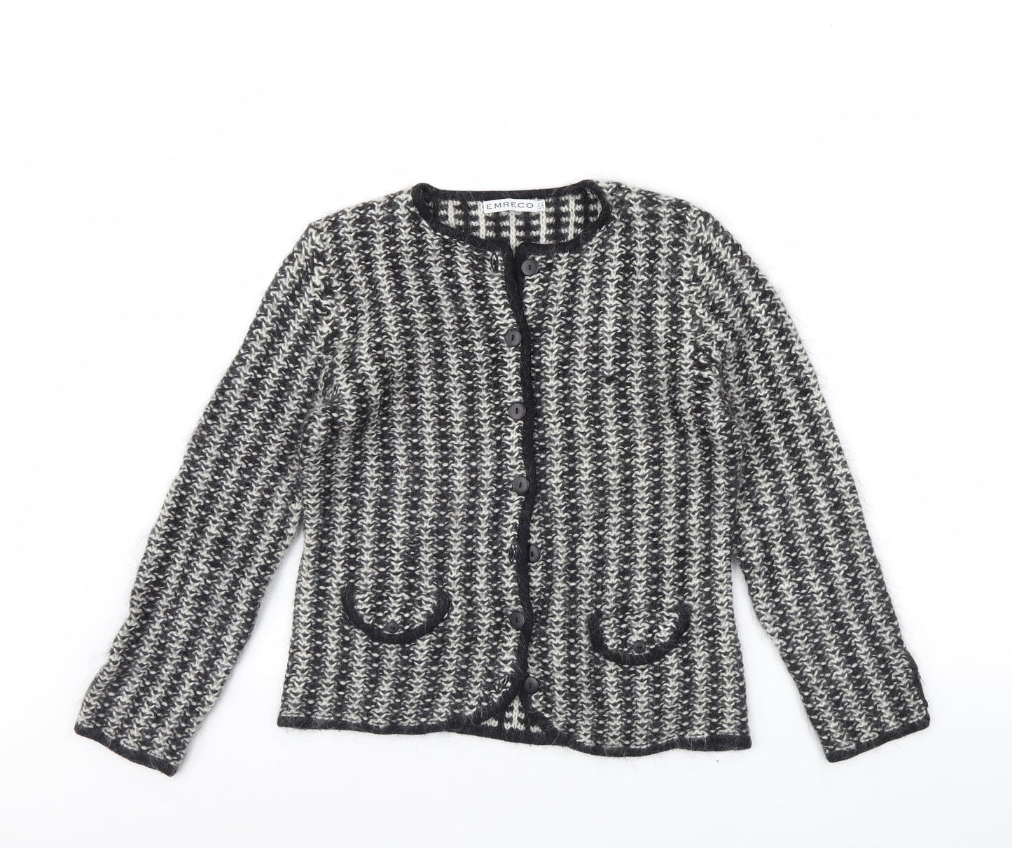 Emerco Womens Black Herringbone  Jacket  Size 10