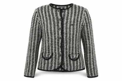 Emerco Womens Black Herringbone  Jacket  Size 10