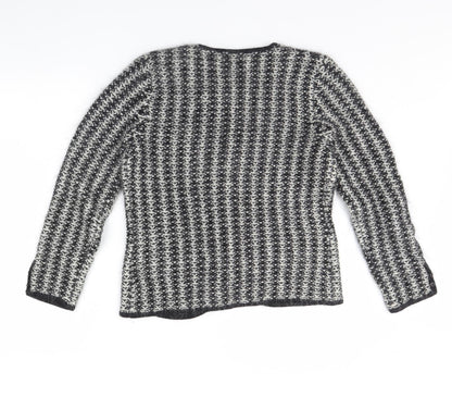 Emerco Womens Black Herringbone  Jacket  Size 10