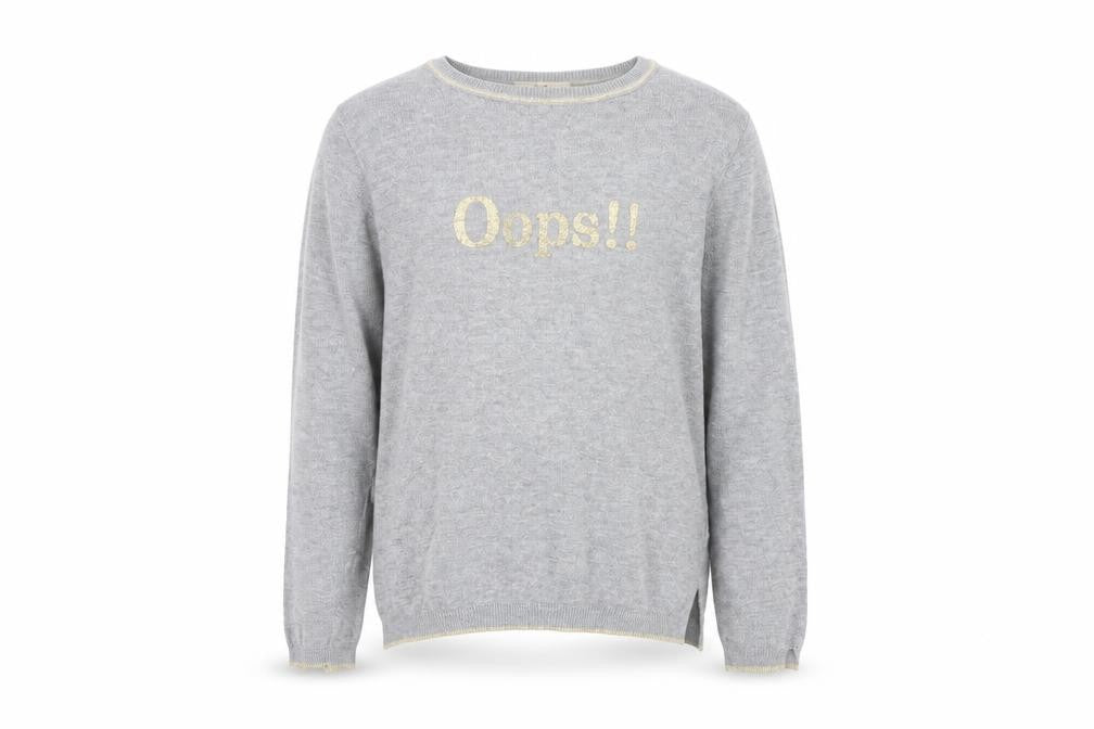 Zara Girls Grey   Pullover Jumper Size 8 Years