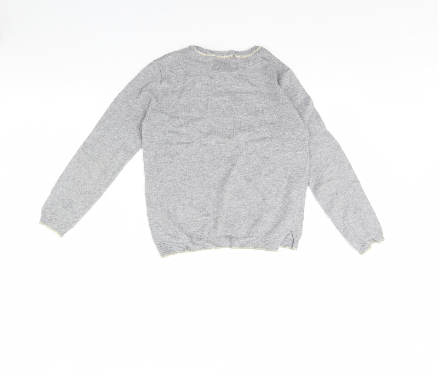 Zara Girls Grey   Pullover Jumper Size 8 Years