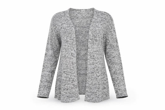 Divided Womens Grey Herringbone  Cardigan Jumper Size S