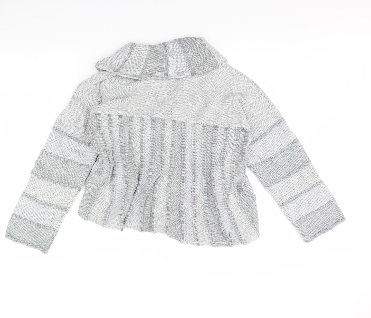 Per Una Womens Grey Striped  Jacket  Size L