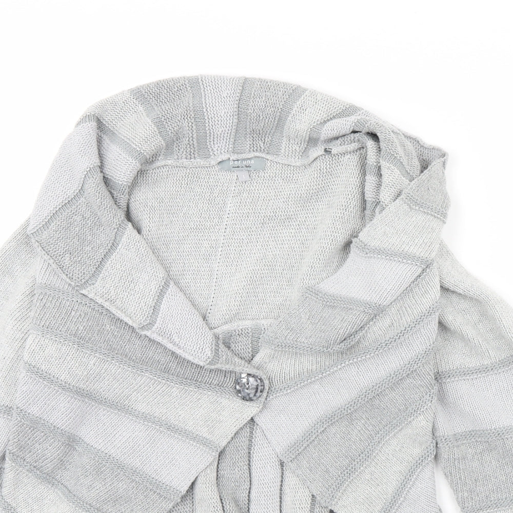 Per Una Womens Grey Striped  Jacket  Size L
