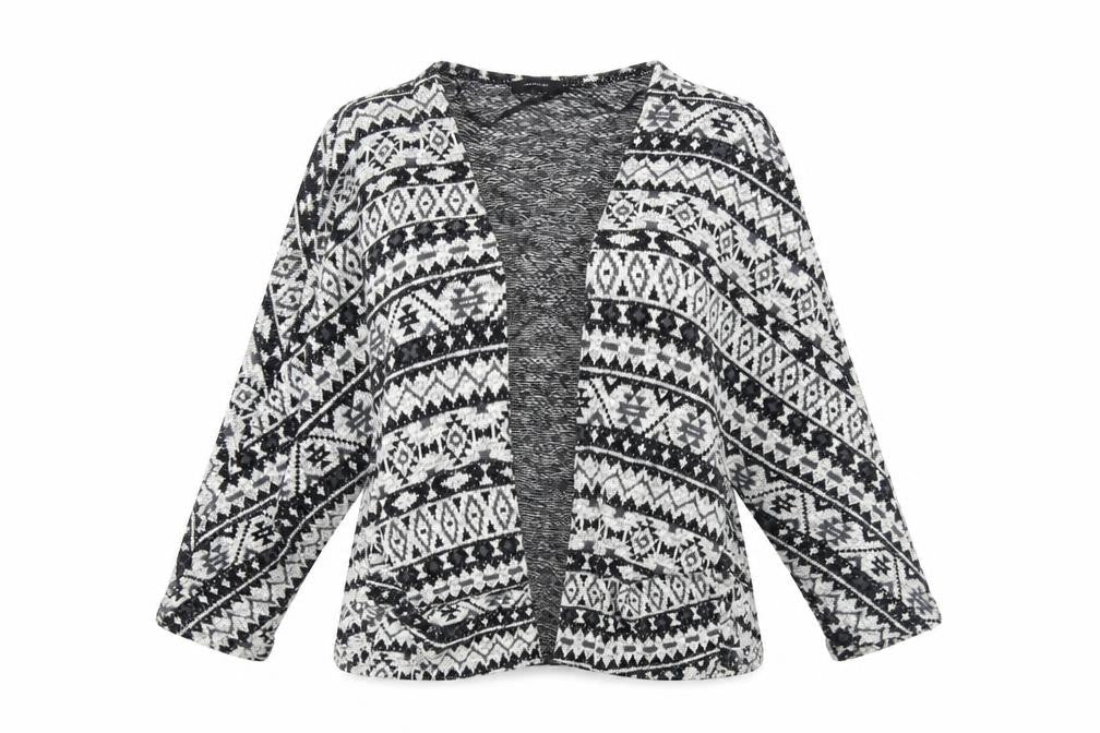 Atmosphere Womens Black Striped  Jacket  Size XL