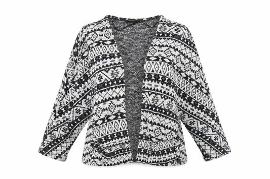 Atmosphere Womens Black Striped  Jacket  Size XL