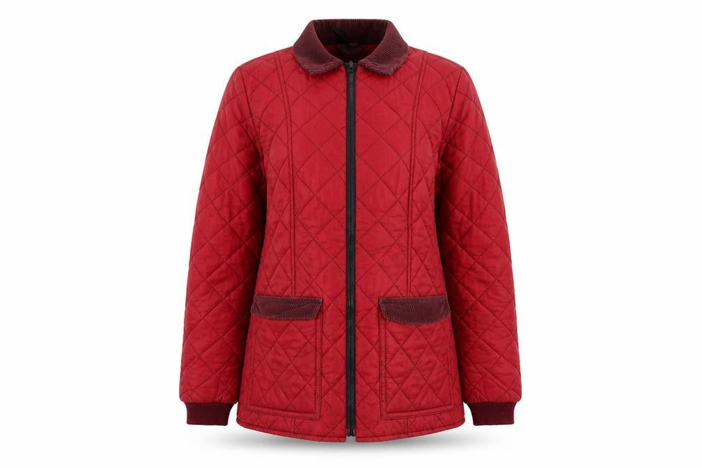 Preworn Womens Red   Rain Coat Coat Size 10