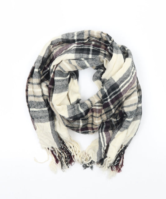 Preworn Womens White Check   Scarf