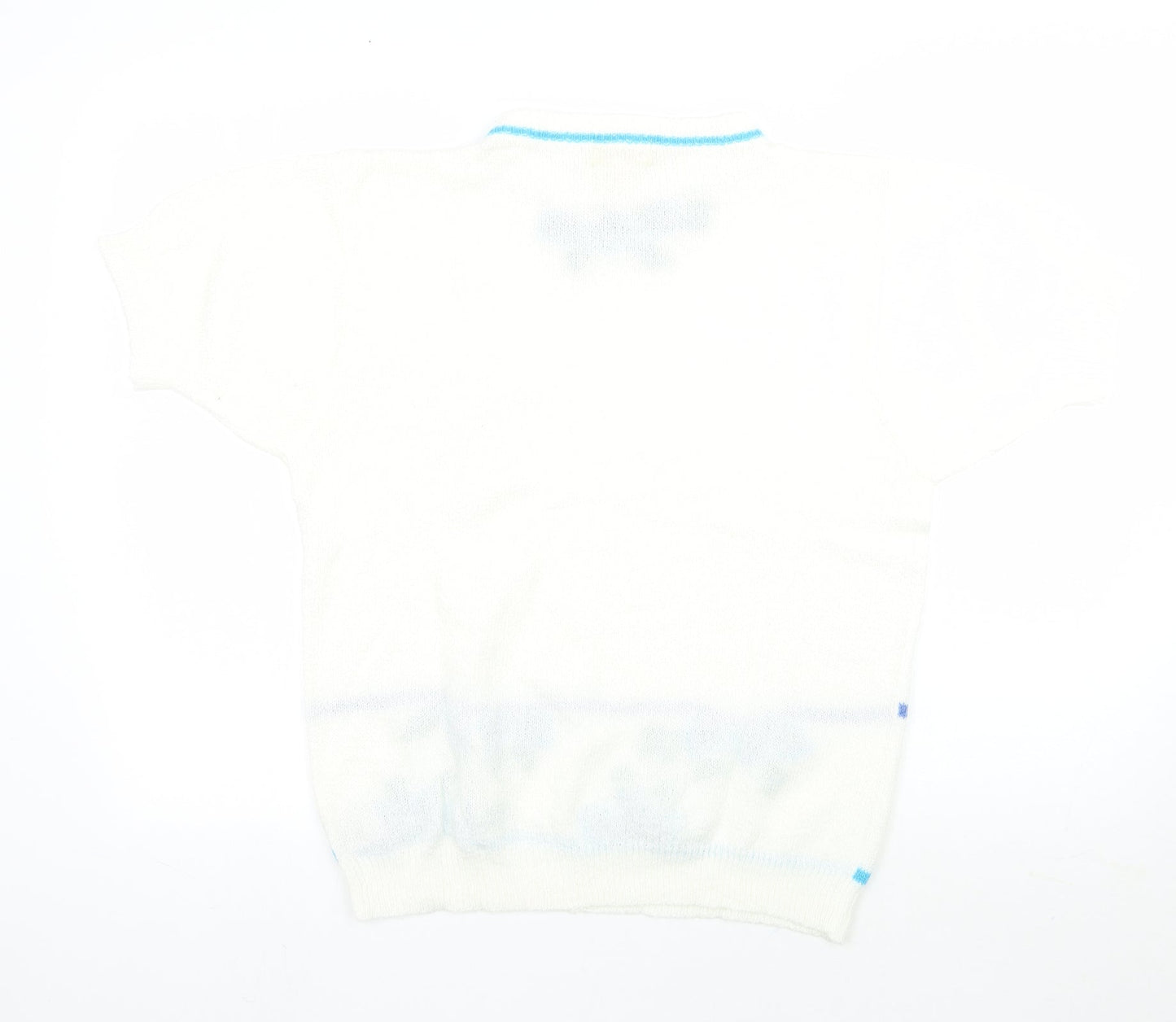 Rival Womens White Floral  Basic T-Shirt Size M