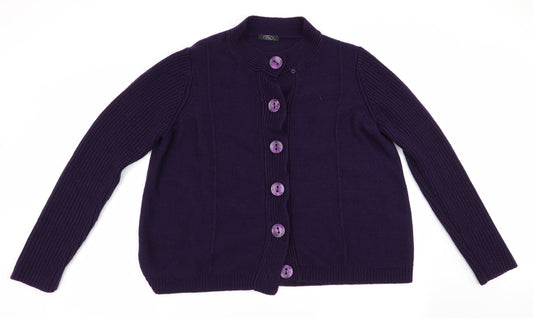 BM Womens Purple   Cardigan Jumper Size L