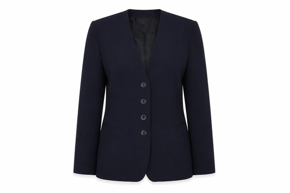 Bianca Womens Blue   Jacket Blazer Size 12