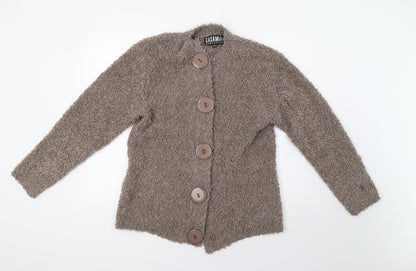 Casamia Womens Beige Overcoat Coatigan Size M