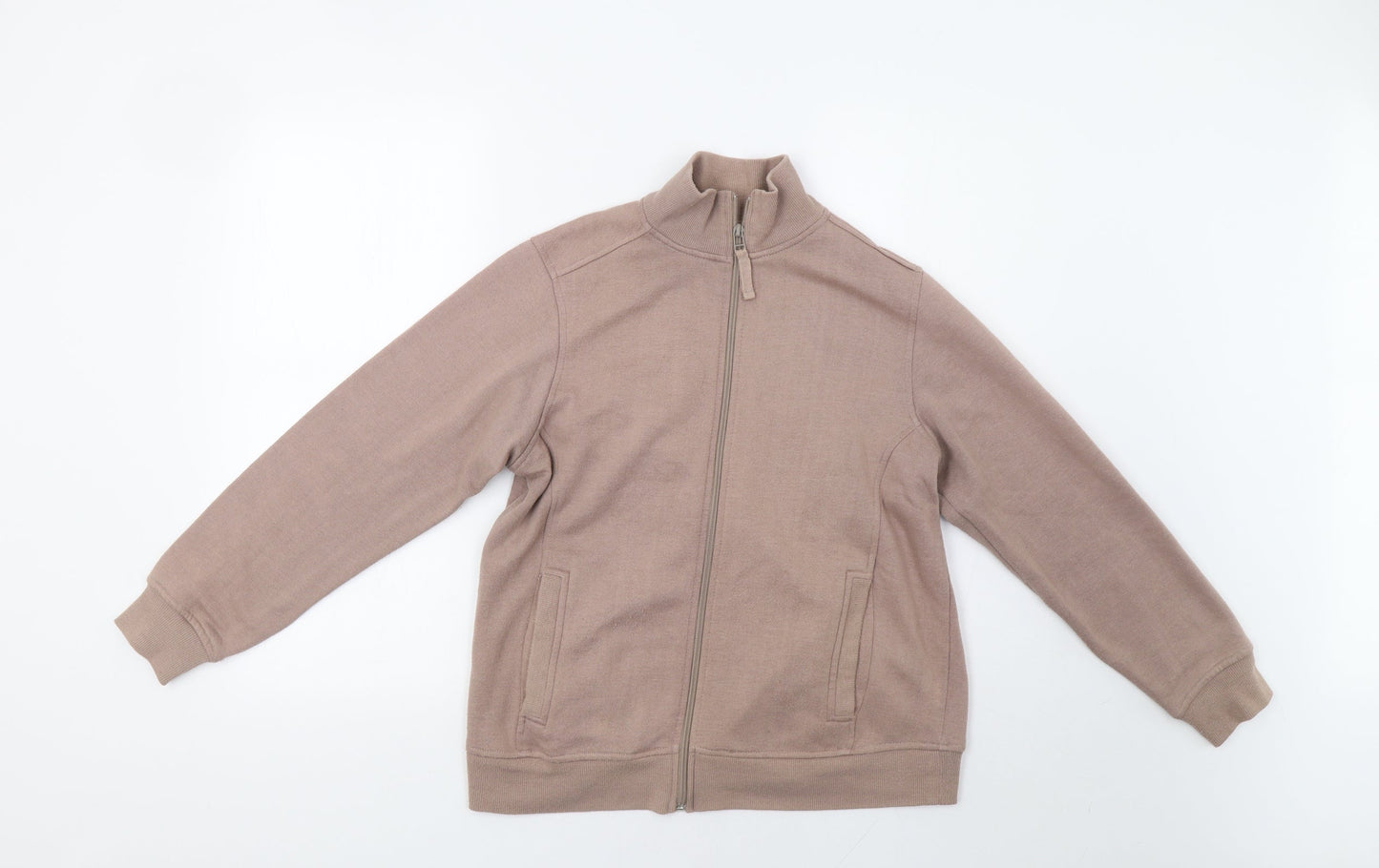 BM Womens Beige   Full Zip Sweatshirt Size S