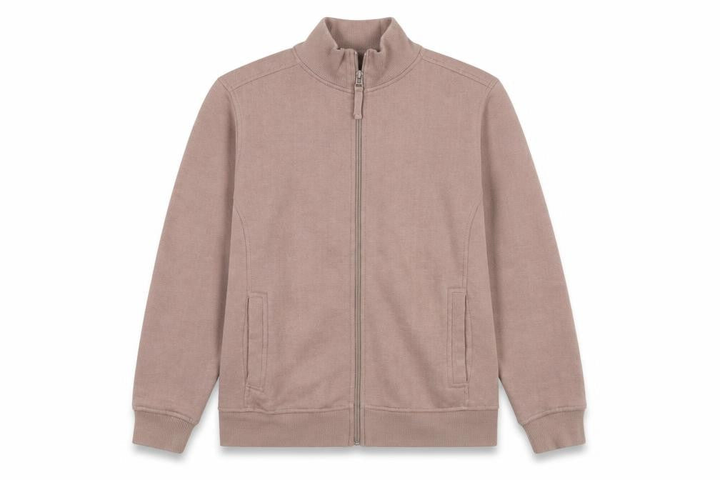 BM Womens Beige   Full Zip Sweatshirt Size S