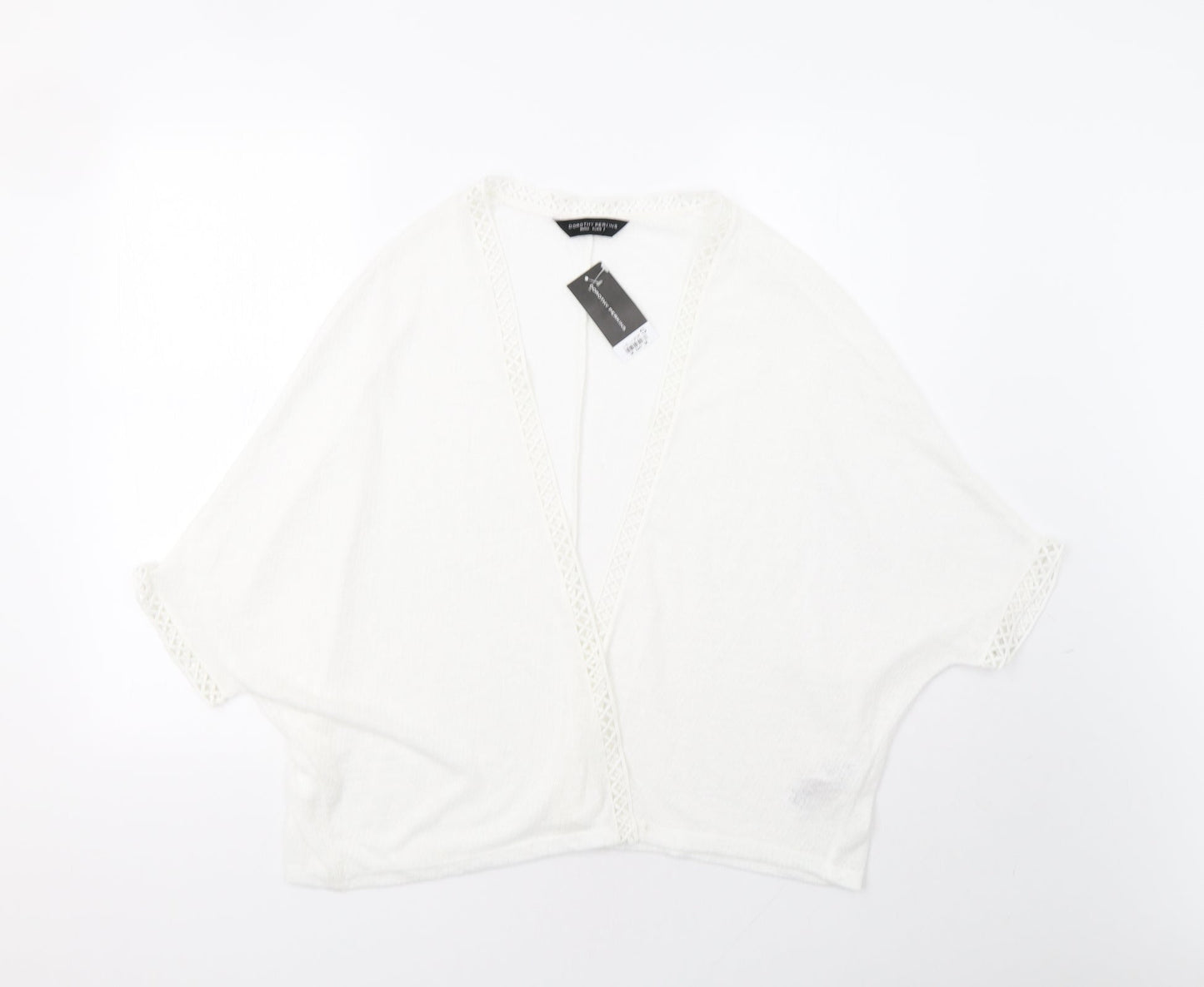 Dorothy Womens White   Cardigan Jumper Size S