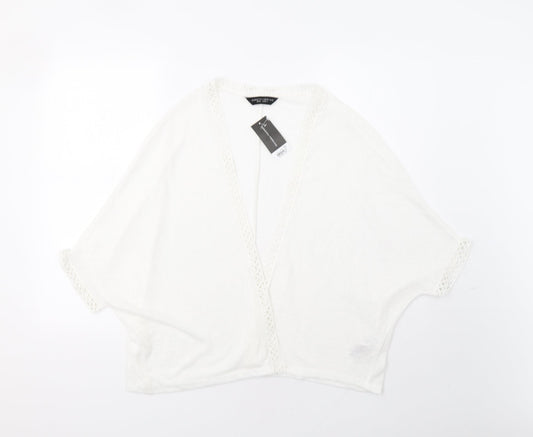 Dorothy Womens White   Cardigan Jumper Size S