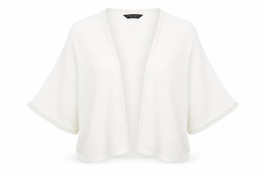 Dorothy Womens White   Cardigan Jumper Size S