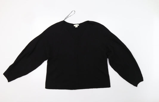 H&M Womens Black   Pullover Jumper Size M