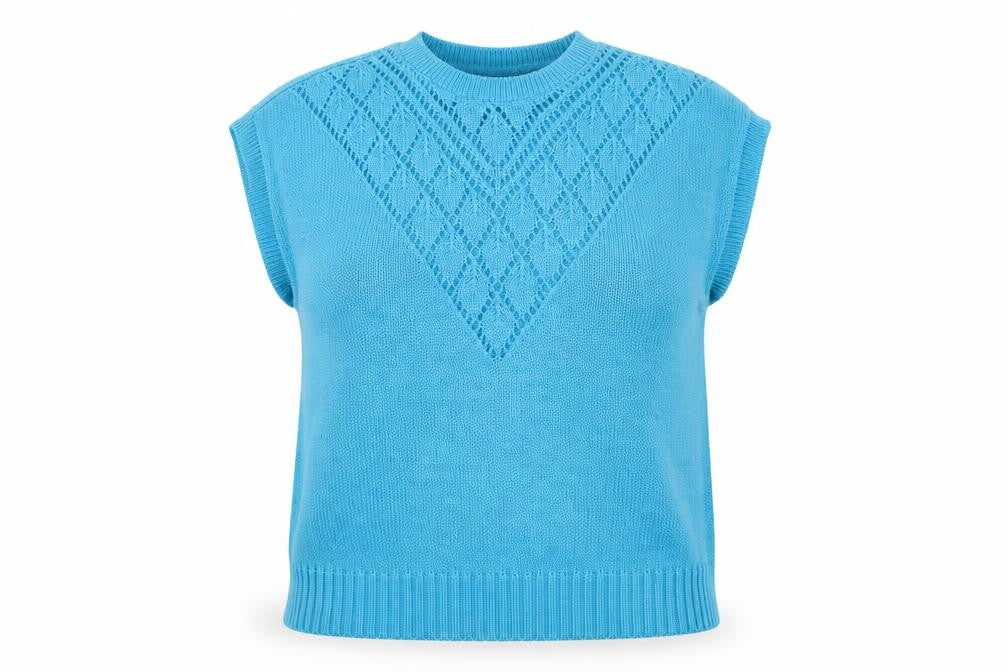 Paige Womens Blue   Vest Jumper Size 14