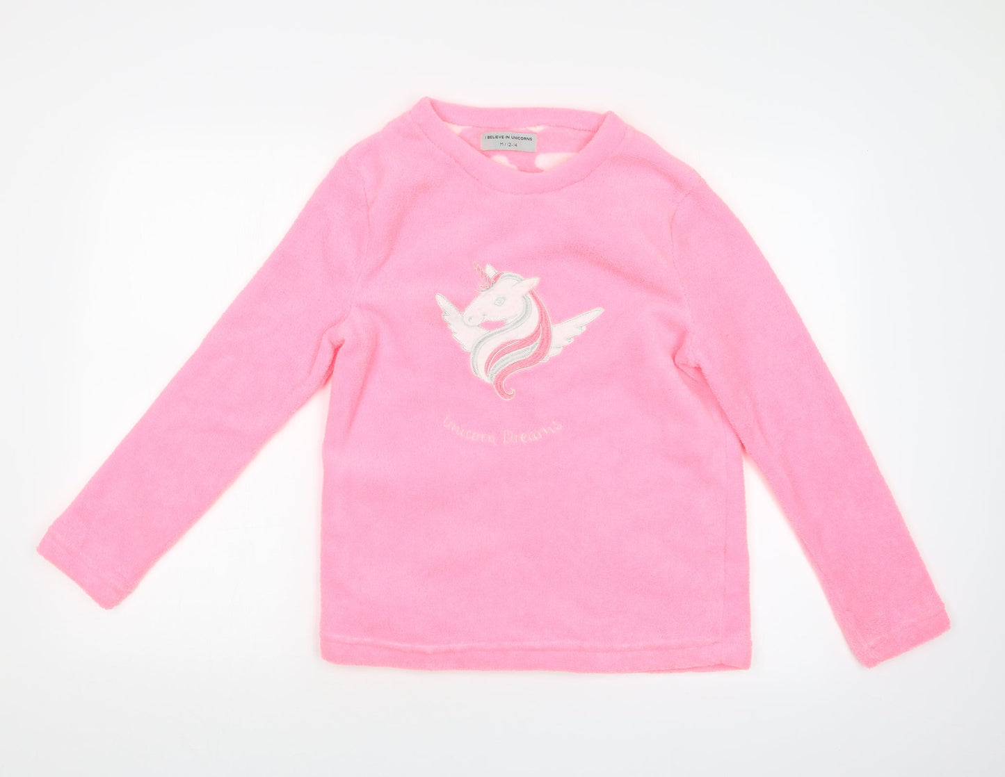 B&M Womens Pink Solid   Pyjama Top Size M