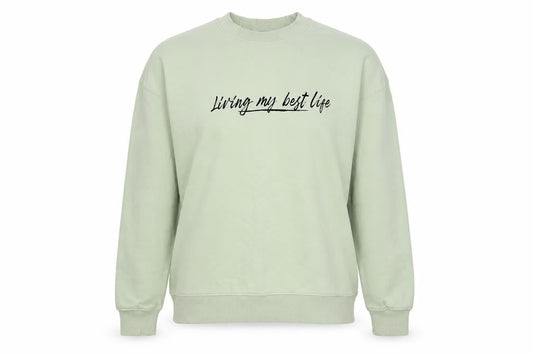 New Look Womens Green   Pullover Sweatshirt Size M