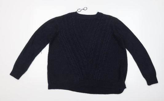 Peacocks Womens Blue   Pullover Jumper Size M
