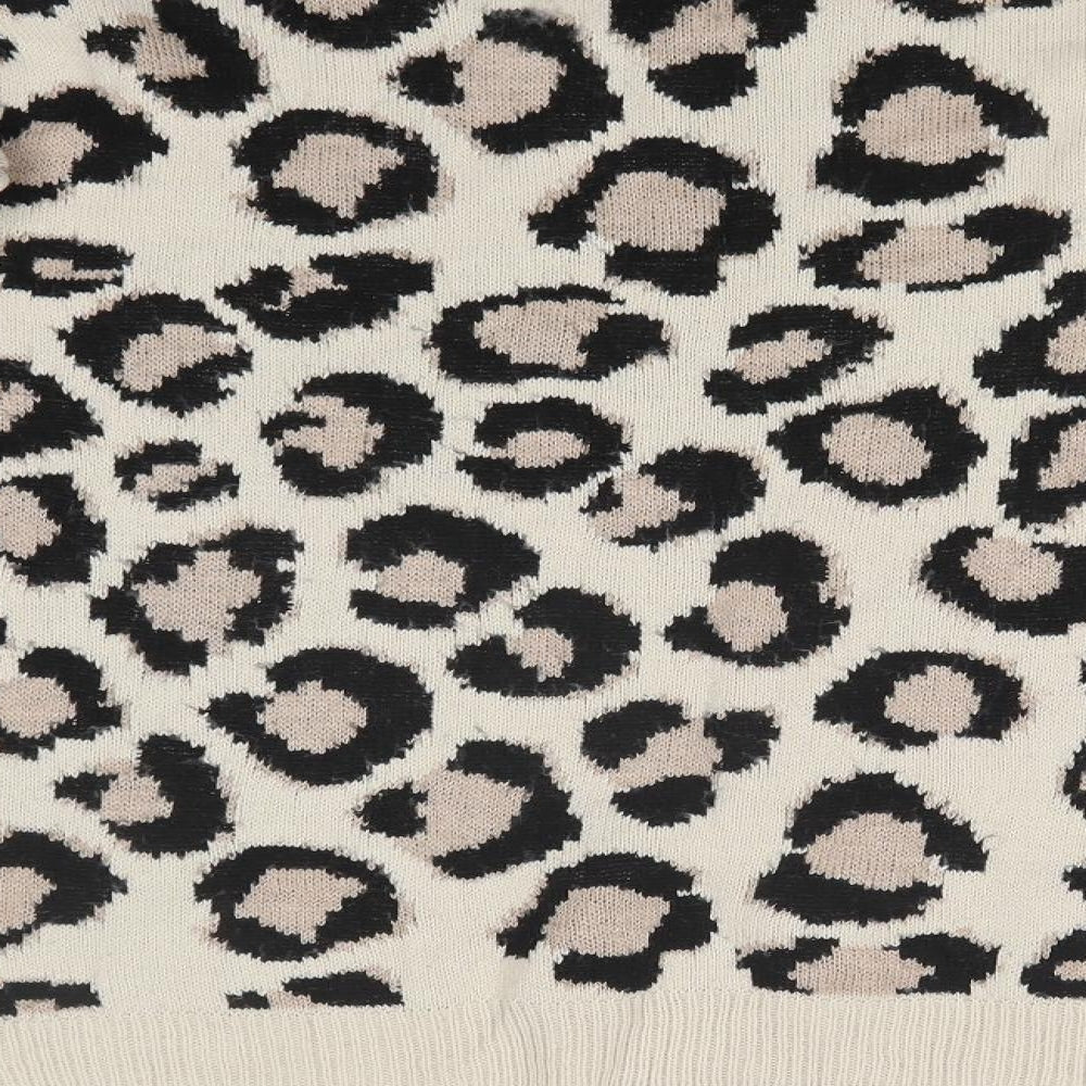PEP&CO Womens Multicoloured Animal Print  Basic T-Shirt Size 10