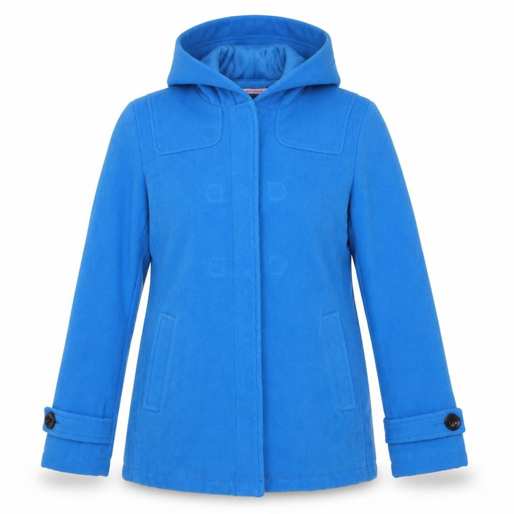 Brave Soul Womens Blue   Overcoat Coat Size 10