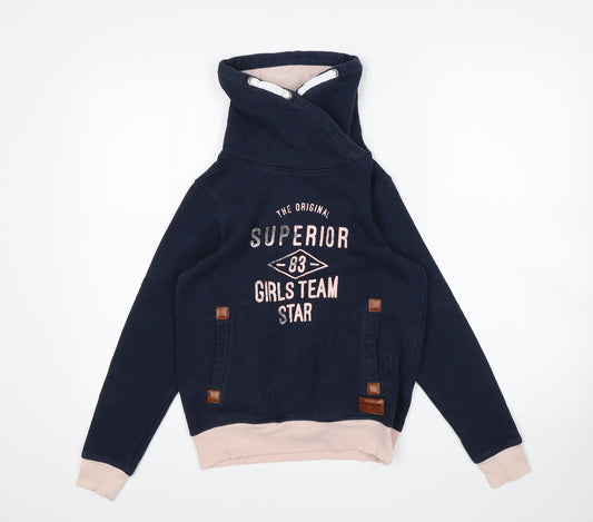 pepperts Girls Blue   Pullover Sweatshirt Size 9-10 Years