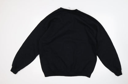 Preloved Gildan Womens Black   Pullover Sweatshirt Size L - Back