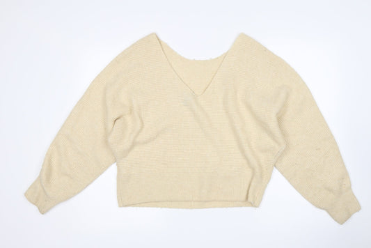 H&M Womens Beige   Pullover Jumper Size M