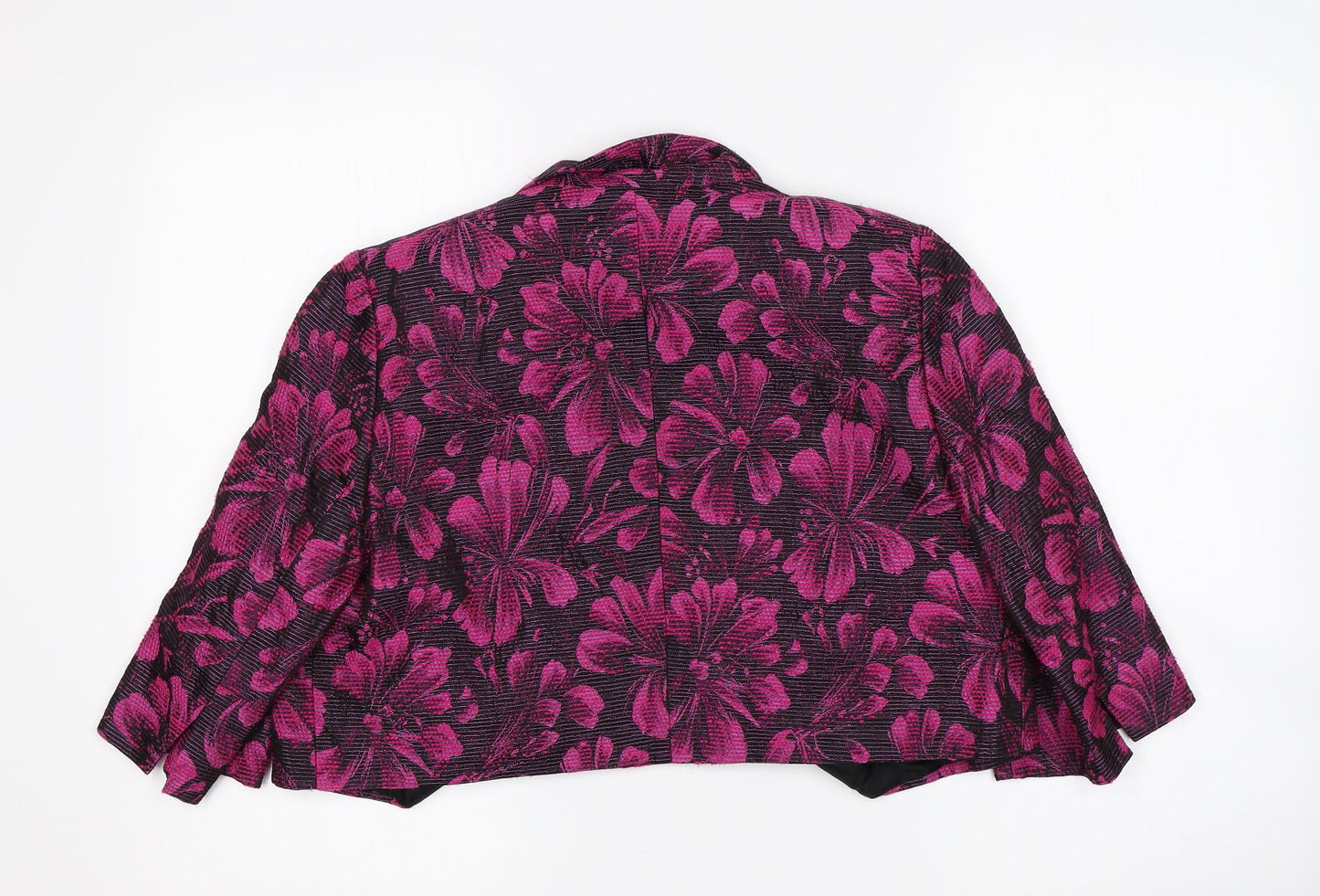 Libra Womens Multicoloured Floral  Shrug Jumper Size 12