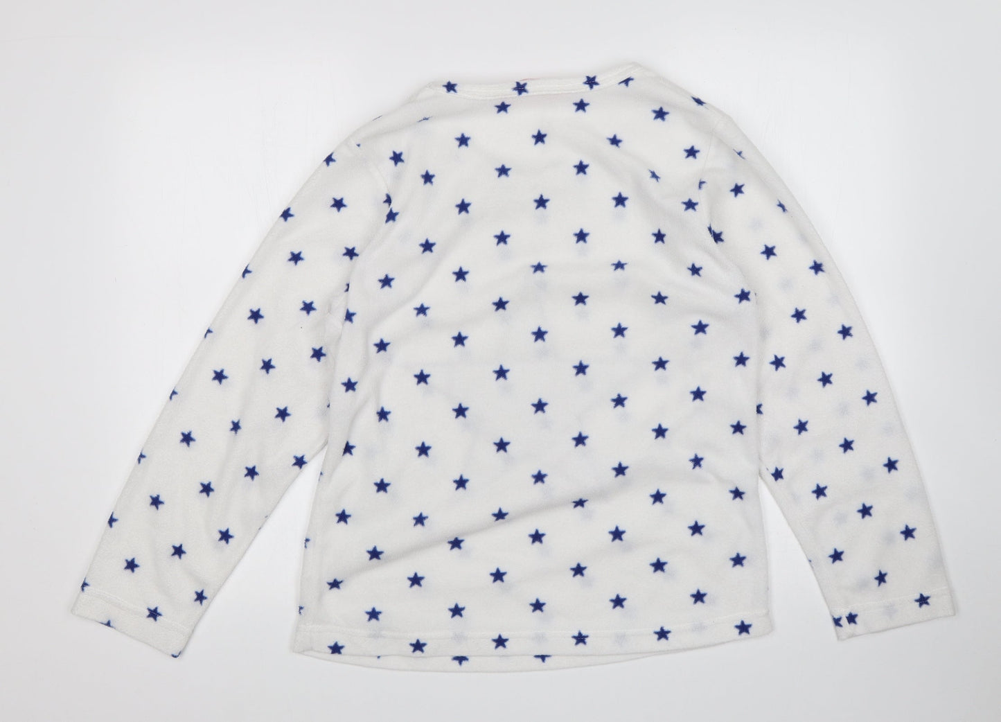 Selena Secrets Womens White Polka Dot  Top Pyjama Top Size 10