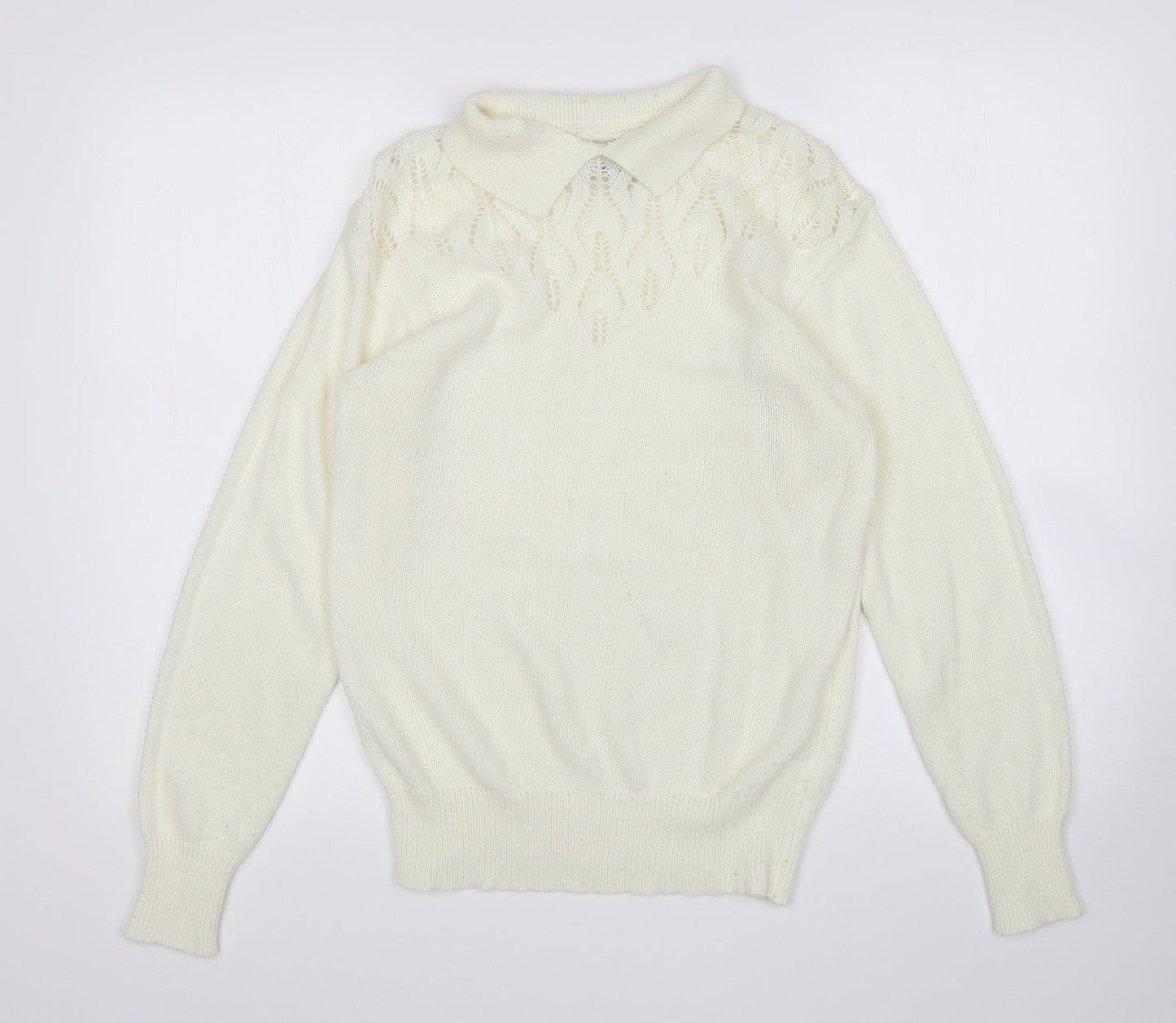 Red Baron Womens Ivory   Pullover Jumper Size S